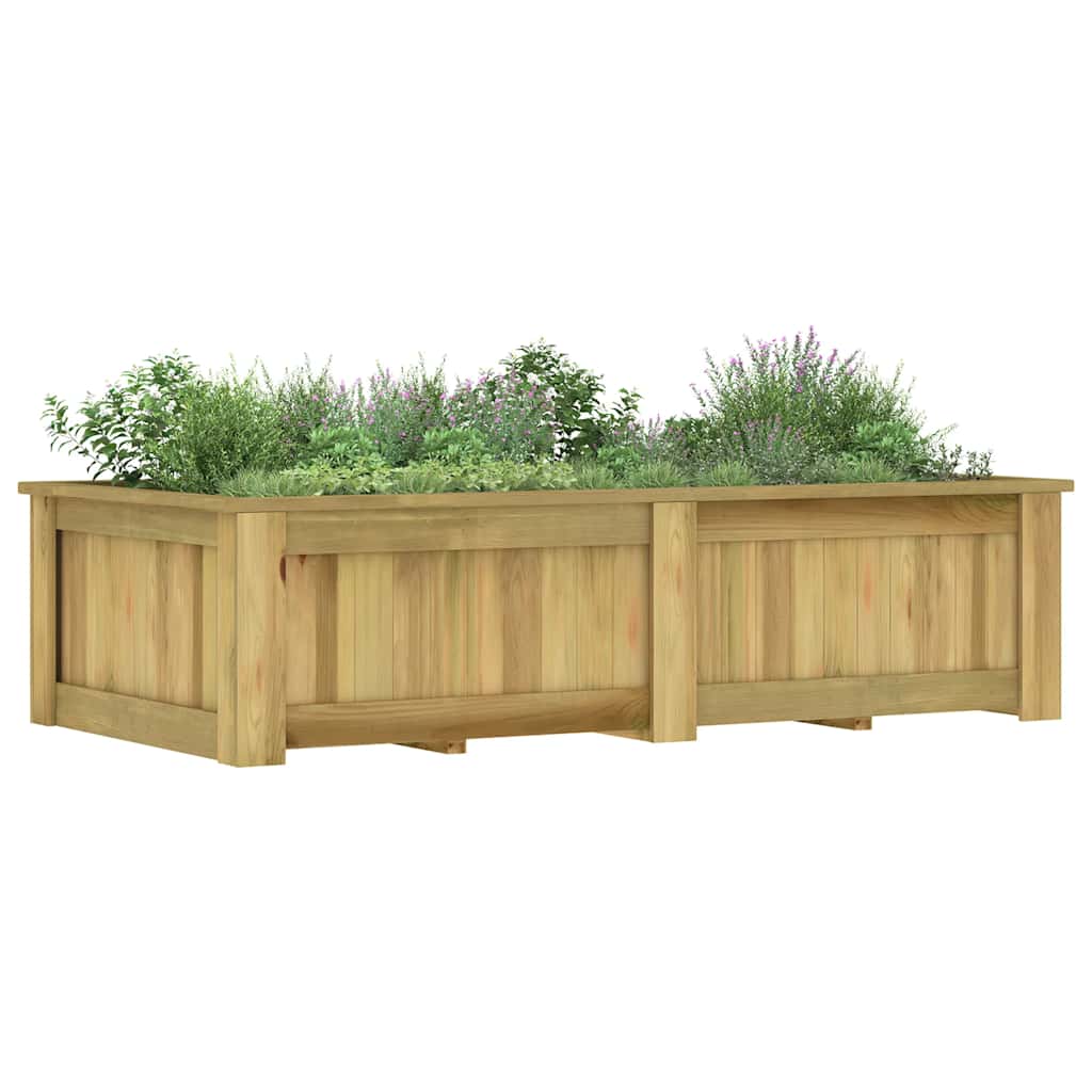 Plantenbak verhoogd 196x100x50 cm geïmpregneerd grenenhout is nu te koop bij PeponiXL, paradijselijk wonen!