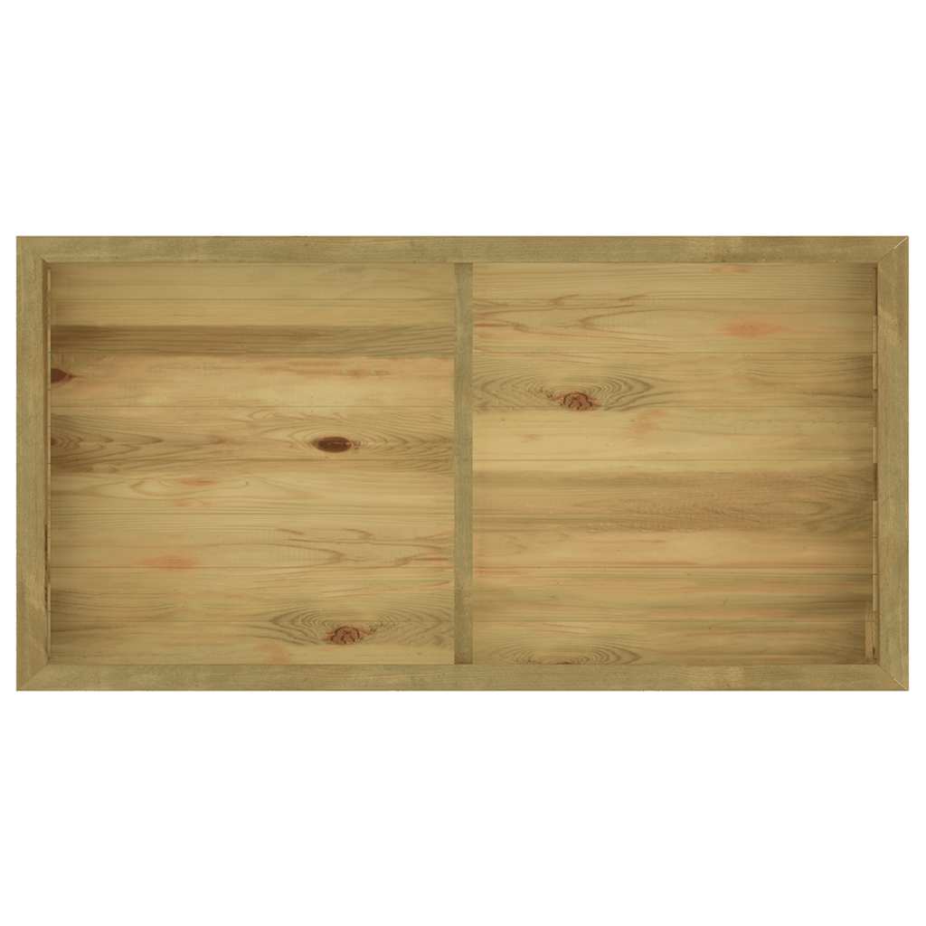 Plantenbak verhoogd 196x100x50 cm geïmpregneerd grenenhout is nu te koop bij PeponiXL, paradijselijk wonen!