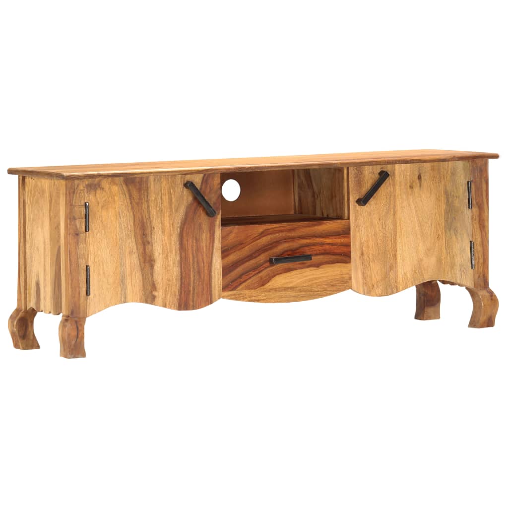 Tv-meubel 115x30x42 cm massief acaciahout is nu te koop bij PeponiXL, paradijselijk wonen!