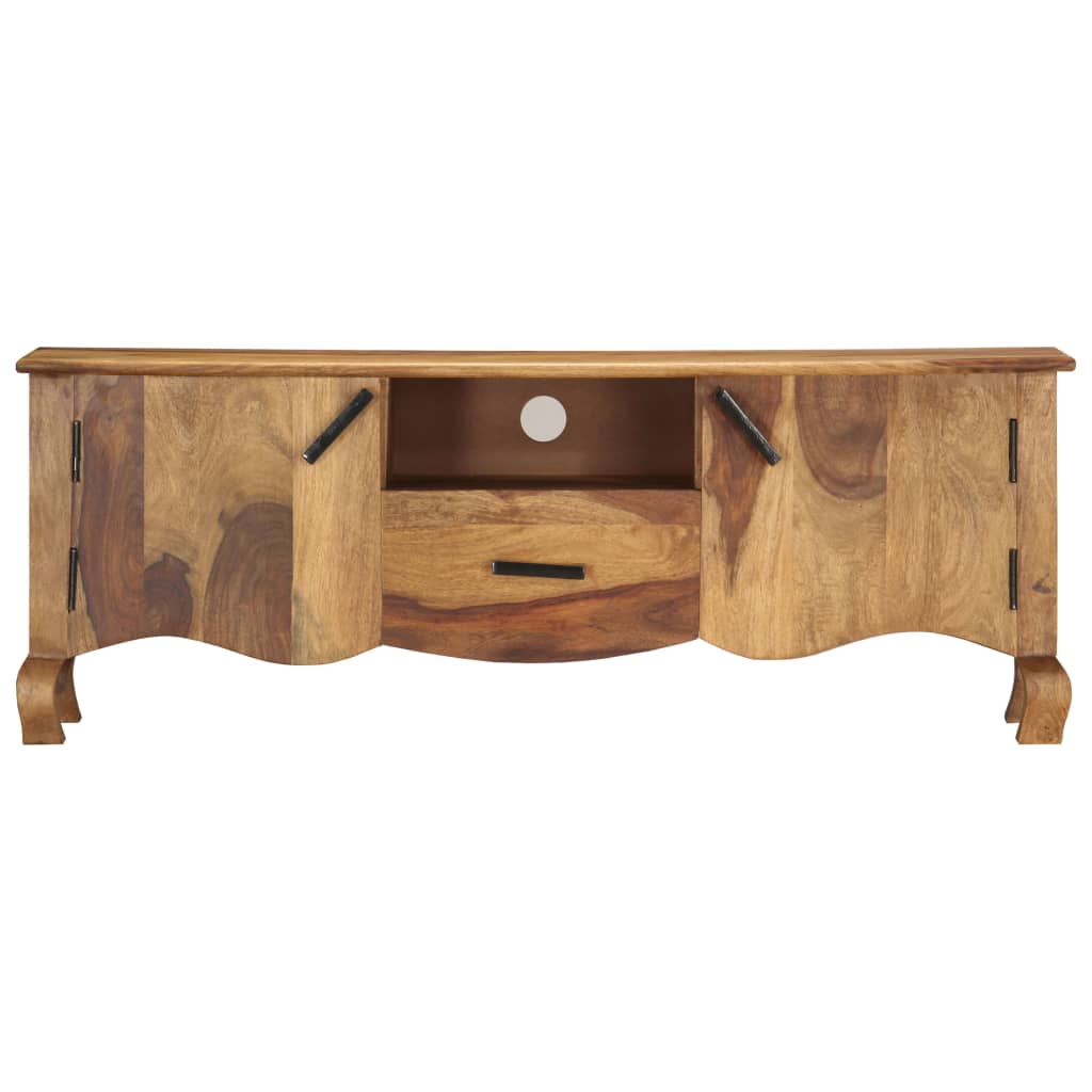 Tv-meubel 115x30x42 cm massief acaciahout is nu te koop bij PeponiXL, paradijselijk wonen!