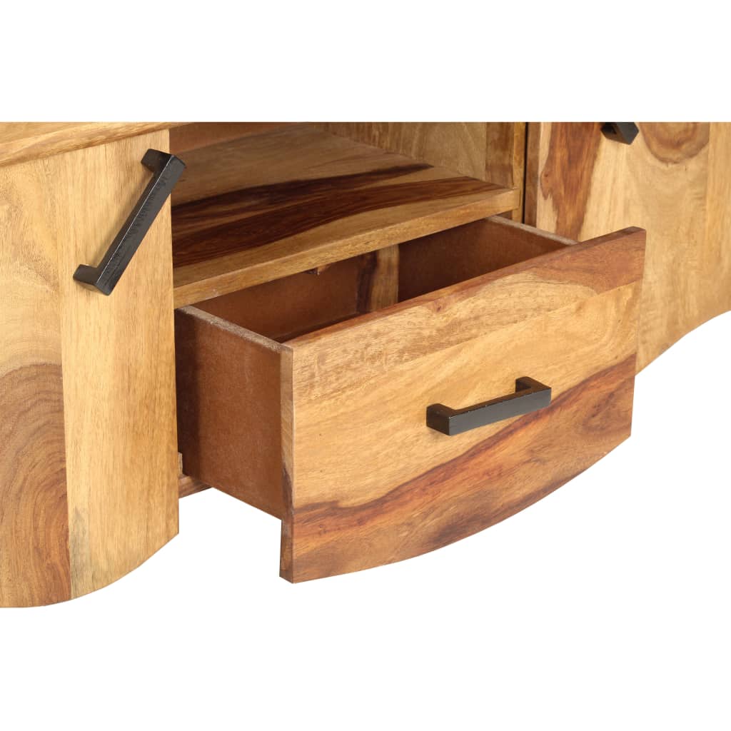 Tv-meubel 115x30x42 cm massief acaciahout is nu te koop bij PeponiXL, paradijselijk wonen!