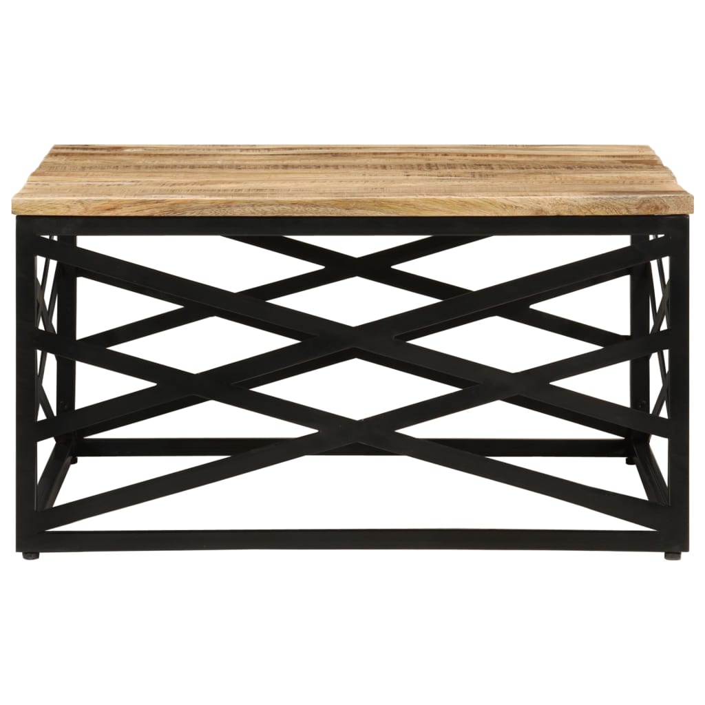 Salontafel 68x68x35 cm massief mangohout is nu te koop bij PeponiXL, paradijselijk wonen!