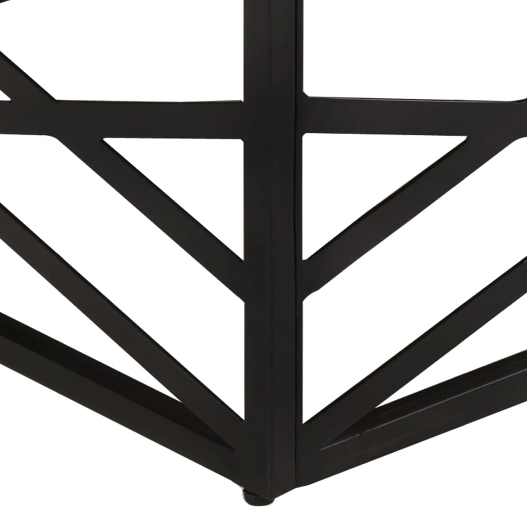 Salontafel 68x68x35 cm massief mangohout is nu te koop bij PeponiXL, paradijselijk wonen!