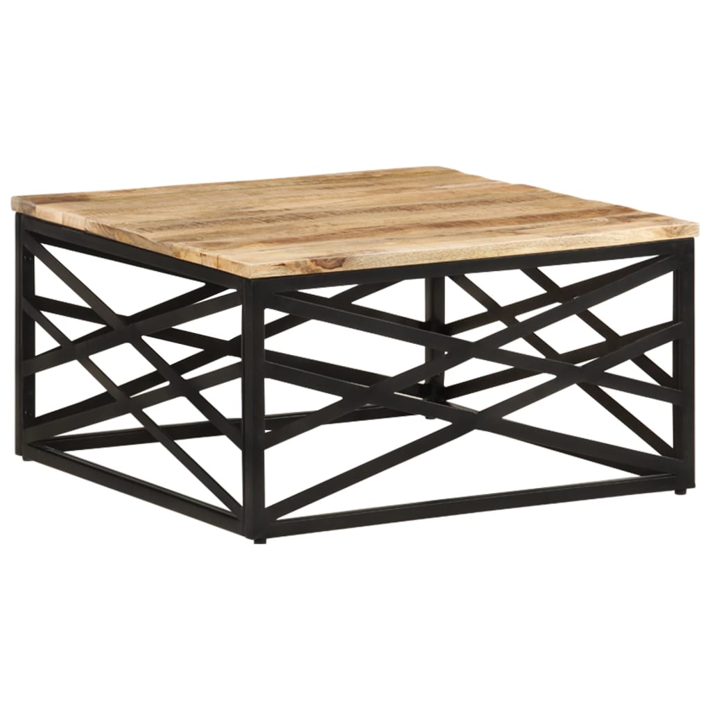 Salontafel 68x68x35 cm massief mangohout is nu te koop bij PeponiXL, paradijselijk wonen!
