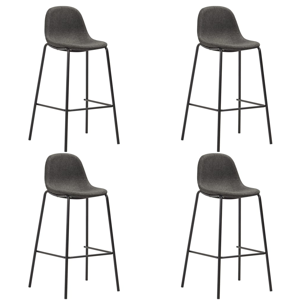 5-delige Barset stof donkergrijs is nu te koop bij PeponiXL, paradijselijk wonen!