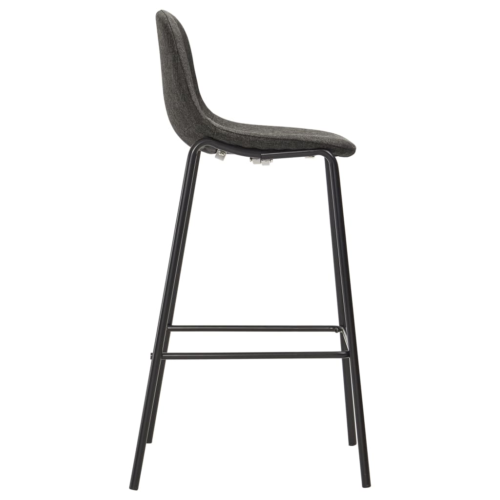 3-delige Barset stof donkergrijs is nu te koop bij PeponiXL, paradijselijk wonen!