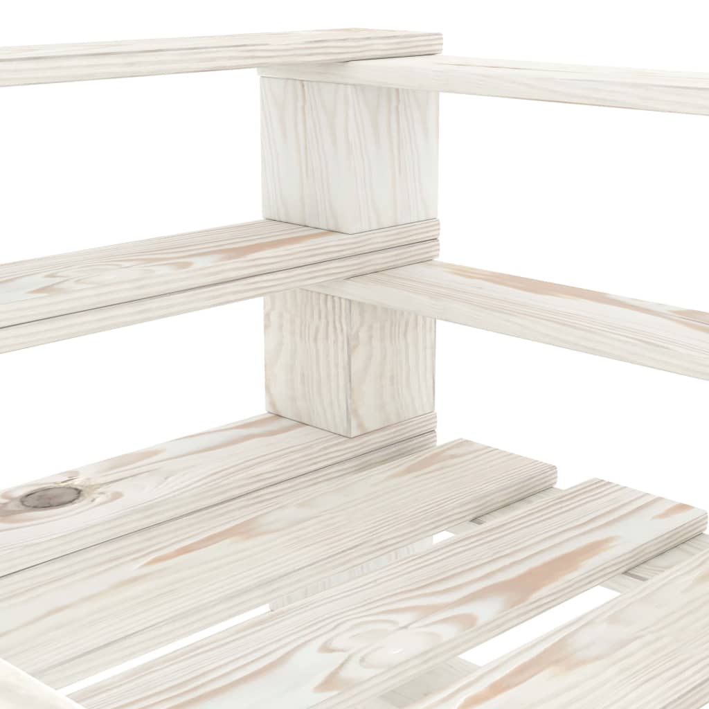 Tuinfauteuil pallet hout wit is nu te koop bij PeponiXL, paradijselijk wonen!