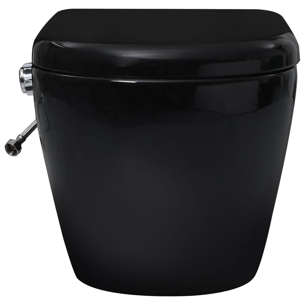 Hangend toilet randloos met bidetfunctie keramiek zwart is nu te koop bij PeponiXL, paradijselijk wonen!