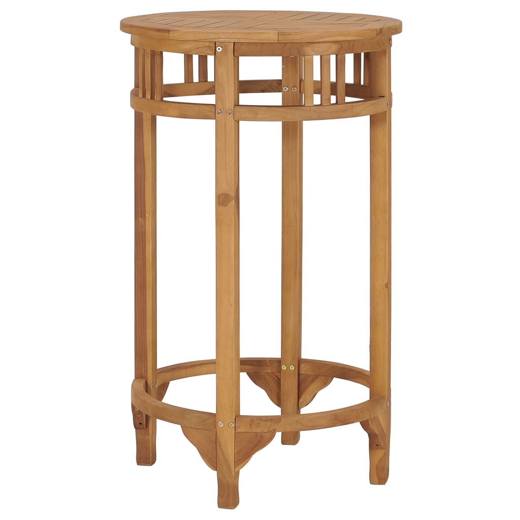 Bartafel Ø60 cm massief teakhout is nu te koop bij PeponiXL, paradijselijk wonen!