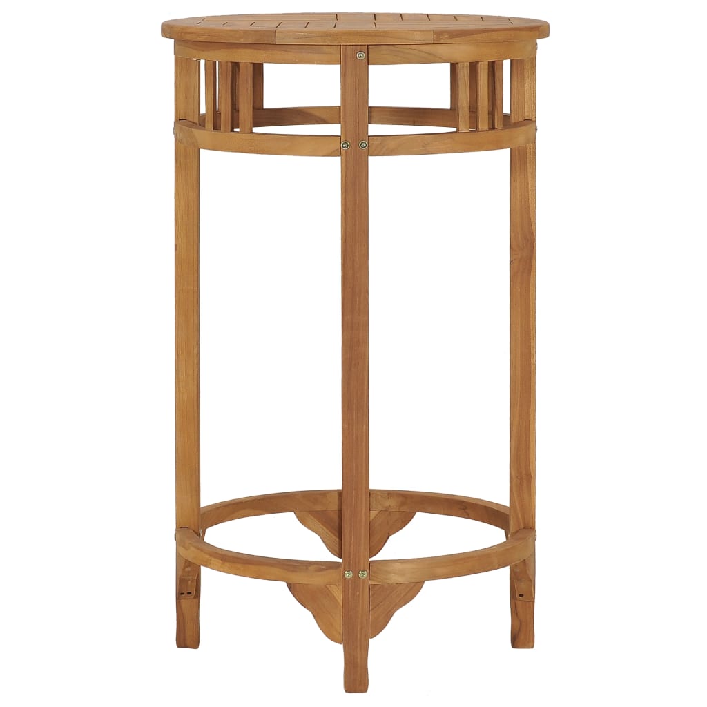 Bartafel Ø60 cm massief teakhout is nu te koop bij PeponiXL, paradijselijk wonen!