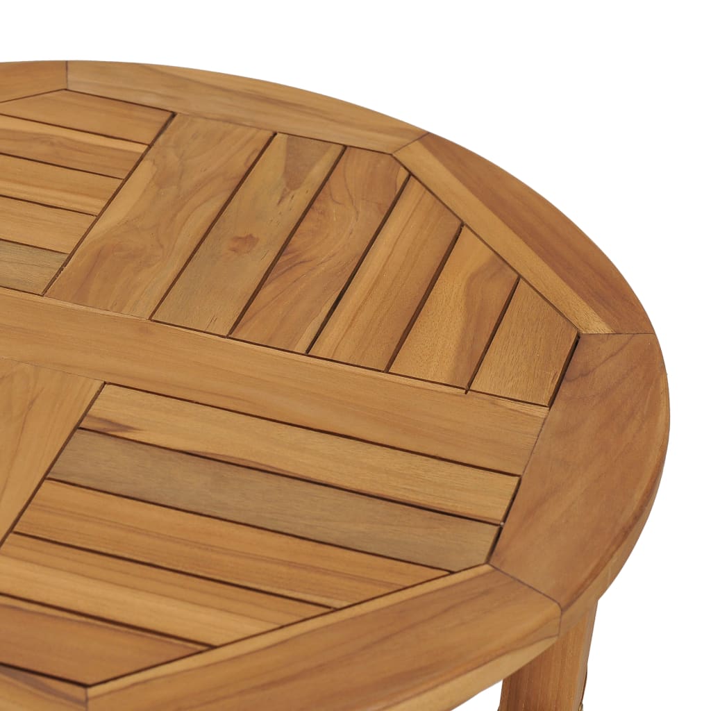 Bartafel Ø60 cm massief teakhout is nu te koop bij PeponiXL, paradijselijk wonen!