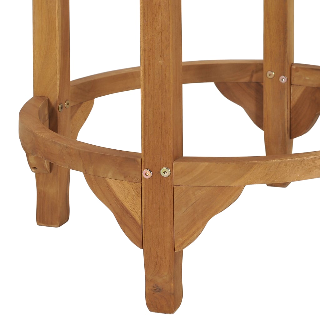 Bartafel Ø60 cm massief teakhout is nu te koop bij PeponiXL, paradijselijk wonen!