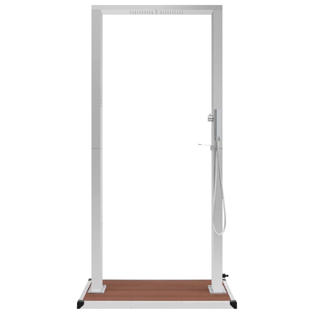 Buitendouche met bak HKC roestvrij staal is nu te koop bij PeponiXL, paradijselijk wonen!