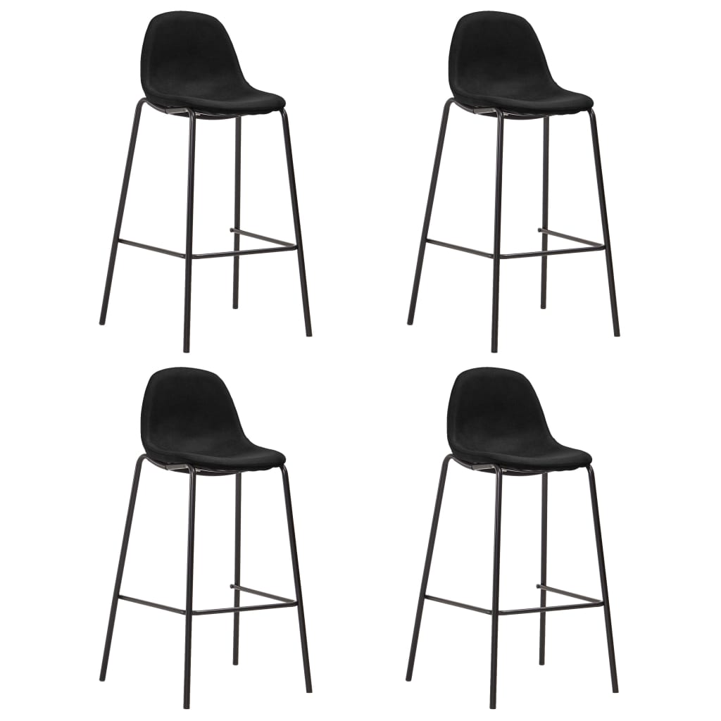 5-delige Barset stof zwart is nu te koop bij PeponiXL, paradijselijk wonen!