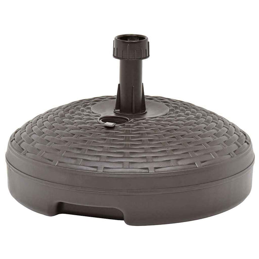 Parasolvoet gevuld met zand/water 20 L kunststof rattan bruin is nu te koop bij PeponiXL, paradijselijk wonen!