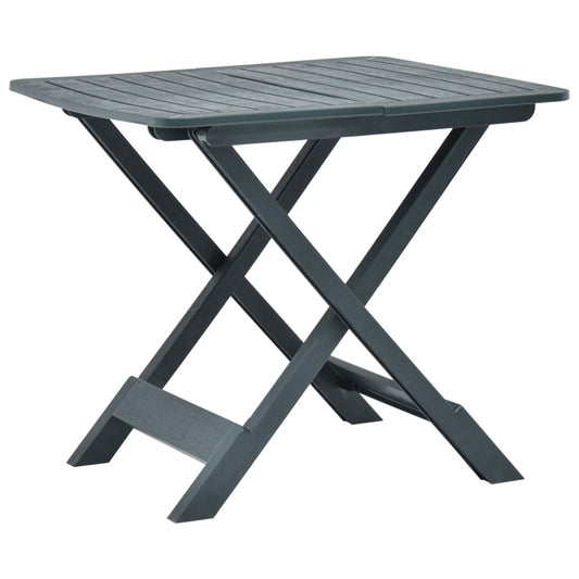 Tuintafel inklapbaar 79x72x70 cm kunststof groen is nu te koop bij PeponiXL, paradijselijk wonen!