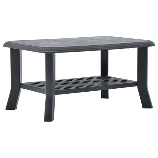 Salontafel 90x60x46 cm kunststof antraciet is nu te koop bij PeponiXL, paradijselijk wonen!