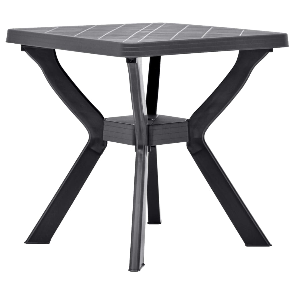 Bistrotafel 70x70x72 cm kunststof antraciet is nu te koop bij PeponiXL, paradijselijk wonen!