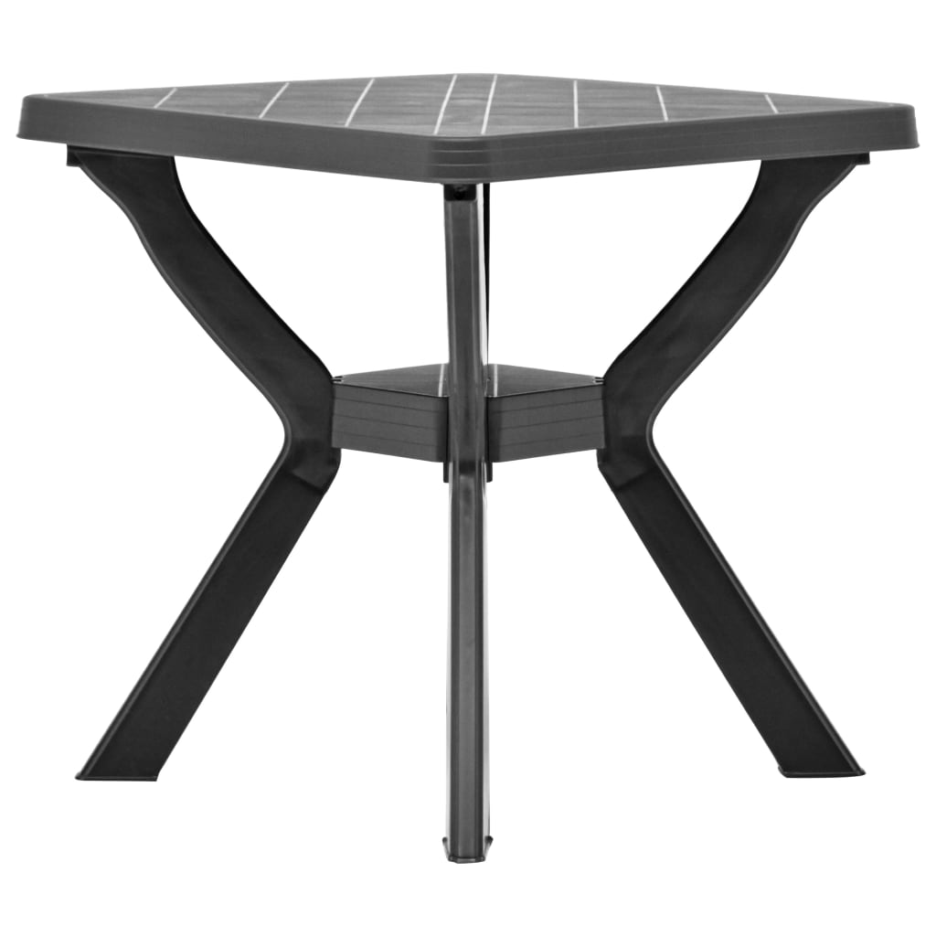 Bistrotafel 70x70x72 cm kunststof antraciet is nu te koop bij PeponiXL, paradijselijk wonen!