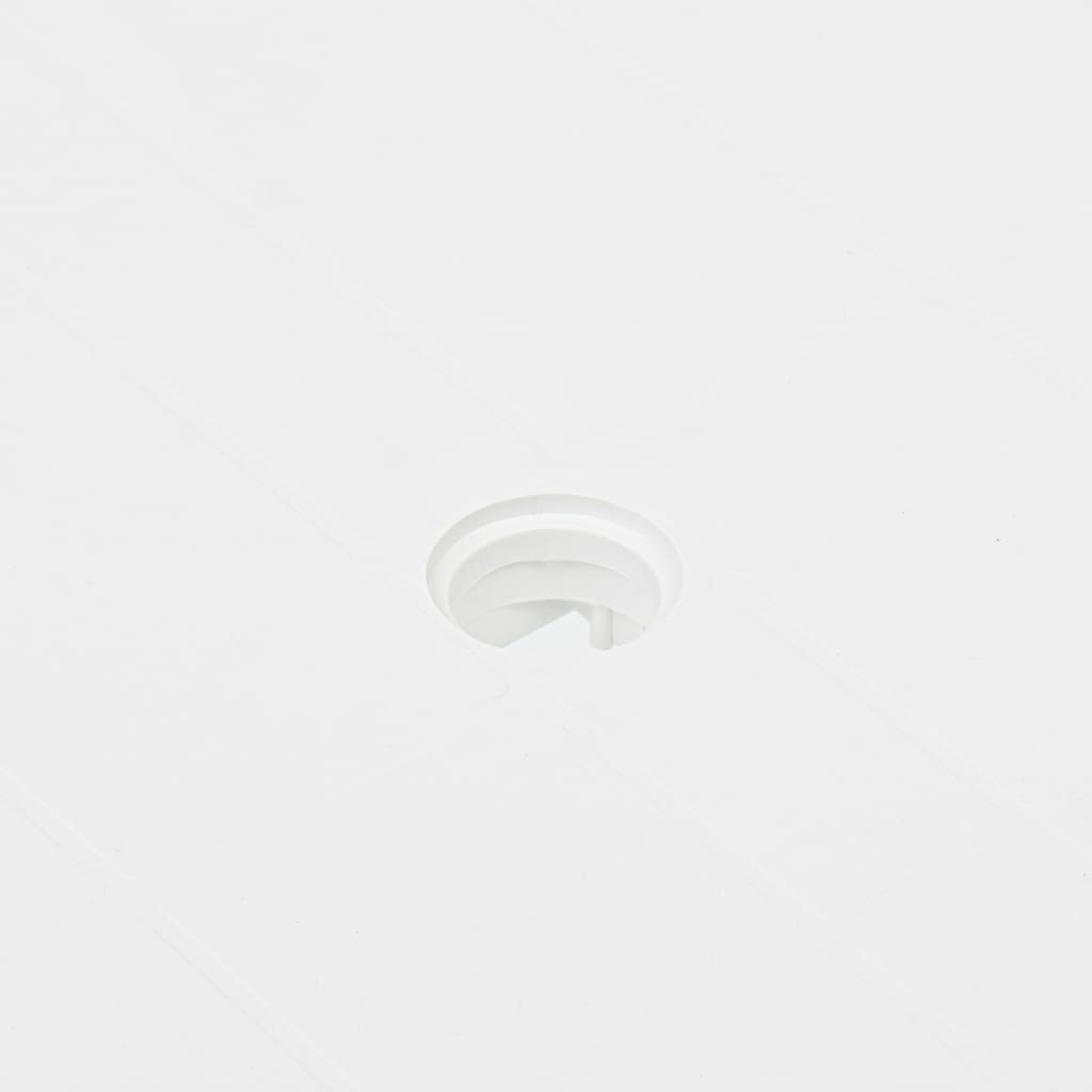 Tuintafel 80x75x72 cm kunststof wit is nu te koop bij PeponiXL, paradijselijk wonen!