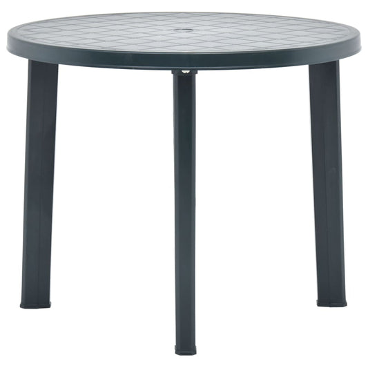 Tuintafel 89 cm kunststof groen is nu te koop bij PeponiXL, paradijselijk wonen!