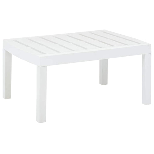 Tuintafel 78x55x38 cm kunststof wit is nu te koop bij PeponiXL, paradijselijk wonen!