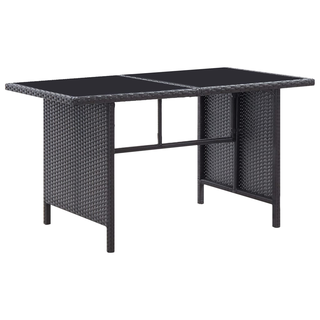 6-delige Loungeset met kussens poly rattan zwart is nu te koop bij PeponiXL, paradijselijk wonen!