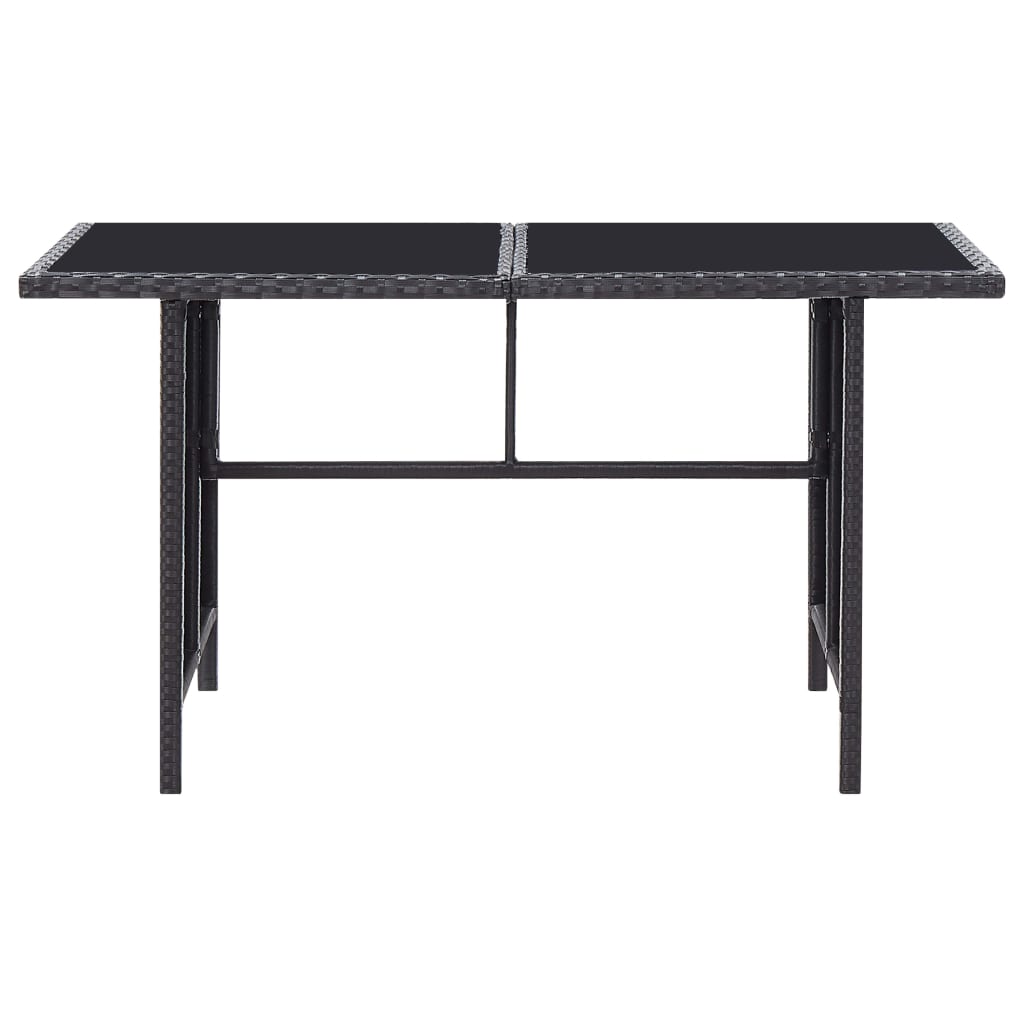 6-delige Loungeset met kussens poly rattan zwart is nu te koop bij PeponiXL, paradijselijk wonen!