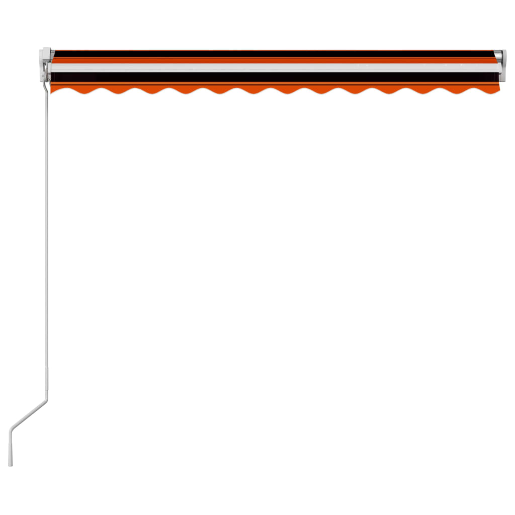 Luifel handmatig uittrekbaar 300x250 cm oranje en bruin is nu te koop bij PeponiXL, paradijselijk wonen!