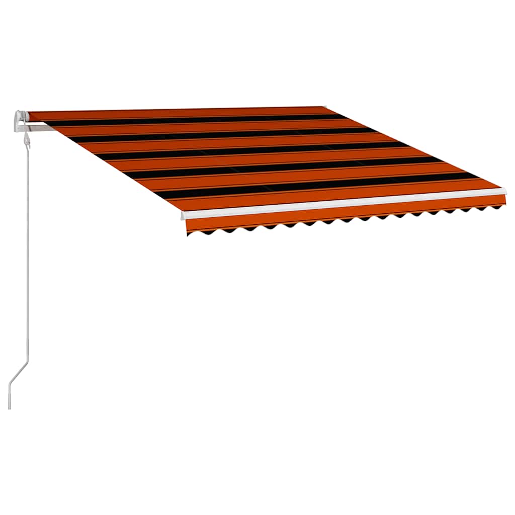 Luifel automatisch uittrekbaar 400x300 cm oranje en bruin is nu te koop bij PeponiXL, paradijselijk wonen!
