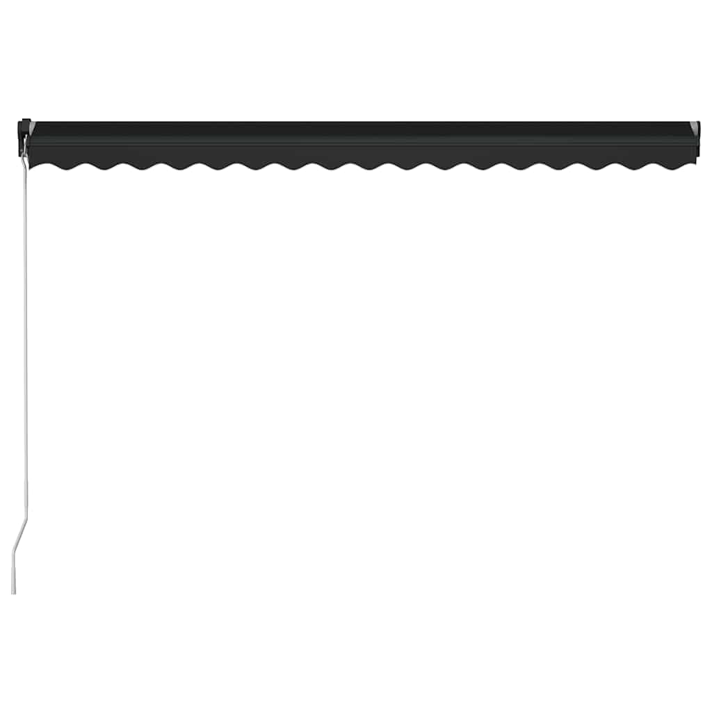 Luifel handmatig uittrekbaar met LED 450x300 cm antraciet is nu te koop bij PeponiXL, paradijselijk wonen!