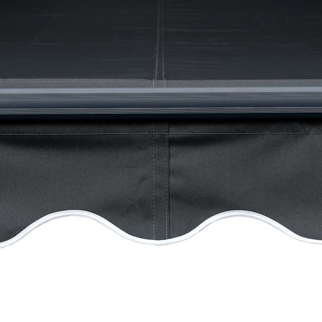 Luifel handmatig uittrekbaar met LED 450x300 cm antraciet is nu te koop bij PeponiXL, paradijselijk wonen!