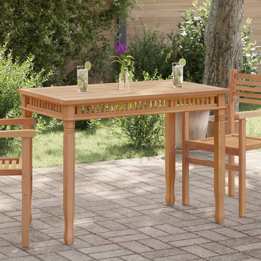 Tuintafel 120x65x80 cm massief teakhout is nu te koop bij PeponiXL, paradijselijk wonen!