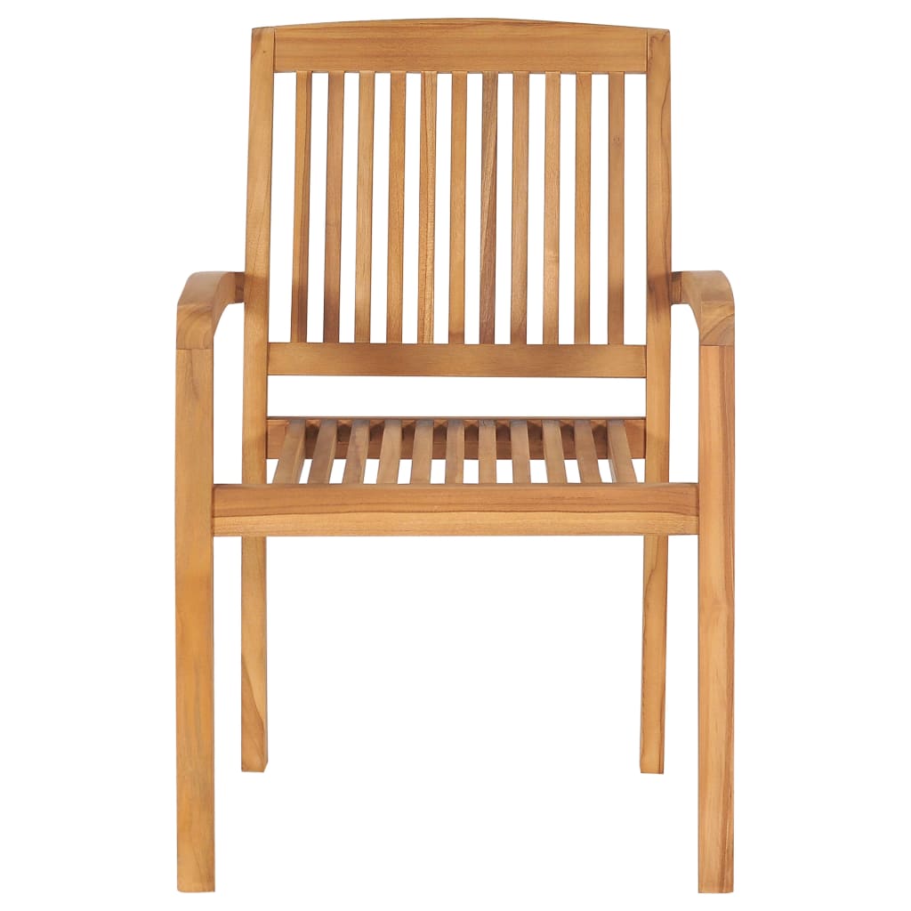 Tuinstoelen stapelbaar 2 st massief teakhout is nu te koop bij PeponiXL, paradijselijk wonen!
