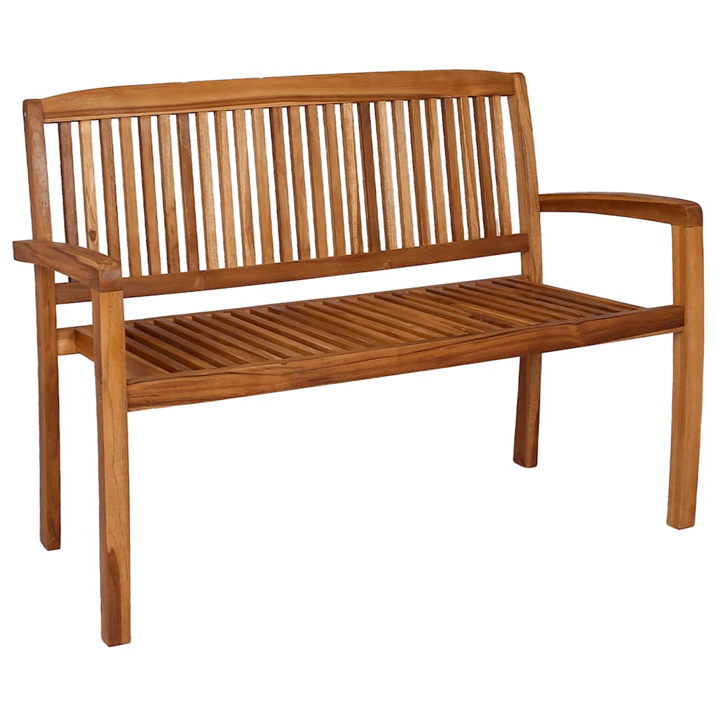 Tuinbank 2-zits stapelbaar 120 cm massief teakhout is nu te koop bij PeponiXL, paradijselijk wonen!