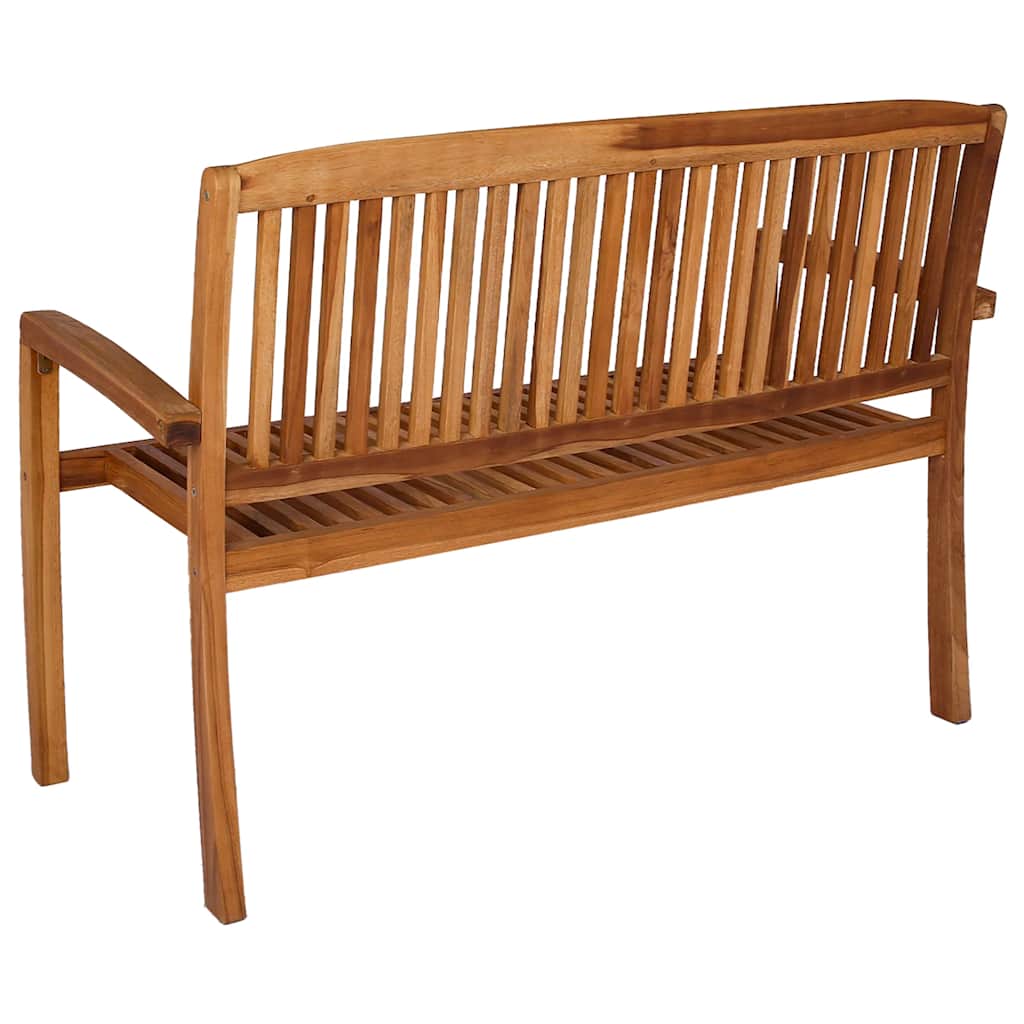Tuinbank 2-zits stapelbaar 120 cm massief teakhout is nu te koop bij PeponiXL, paradijselijk wonen!