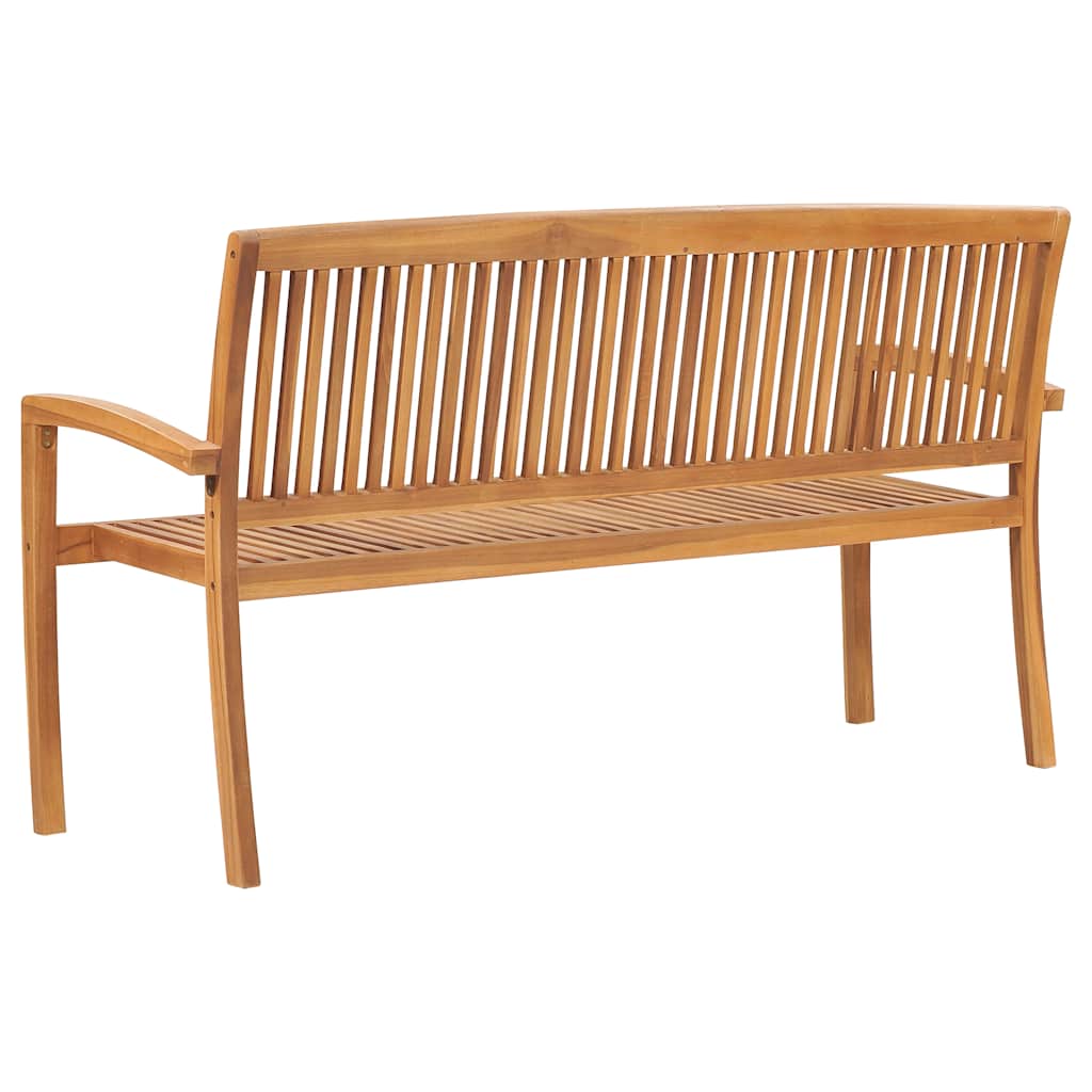 Tuinbank 3-zits stapelbaar 159 cm massief teakhout is nu te koop bij PeponiXL, paradijselijk wonen!
