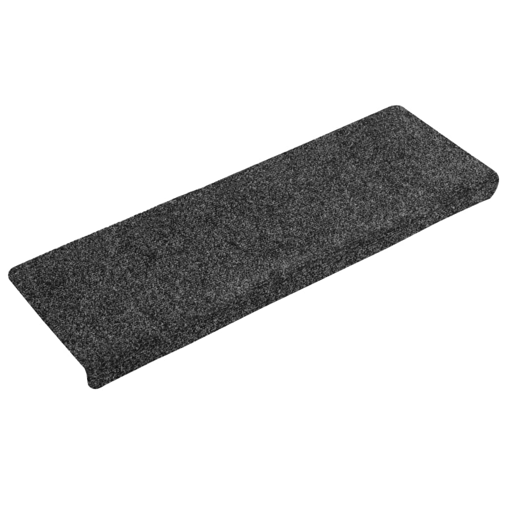 Trapmatten zelfklevend 15 stuks 65x21x4 cm donkergrijs rechthoekige rand is nu te koop bij PeponiXL, paradijselijk wonen!