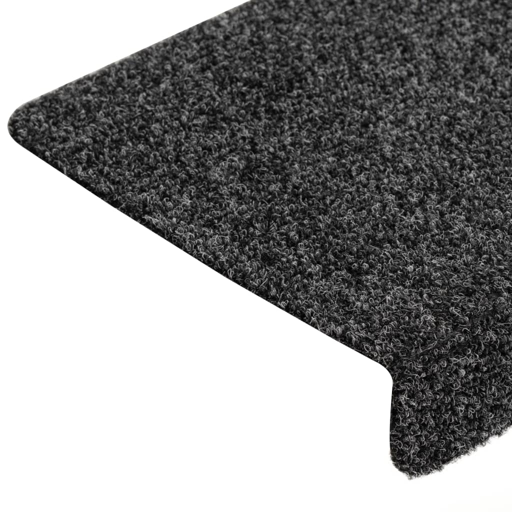 Trapmatten zelfklevend 15 stuks 65x21x4 cm donkergrijs rechthoekige rand is nu te koop bij PeponiXL, paradijselijk wonen!