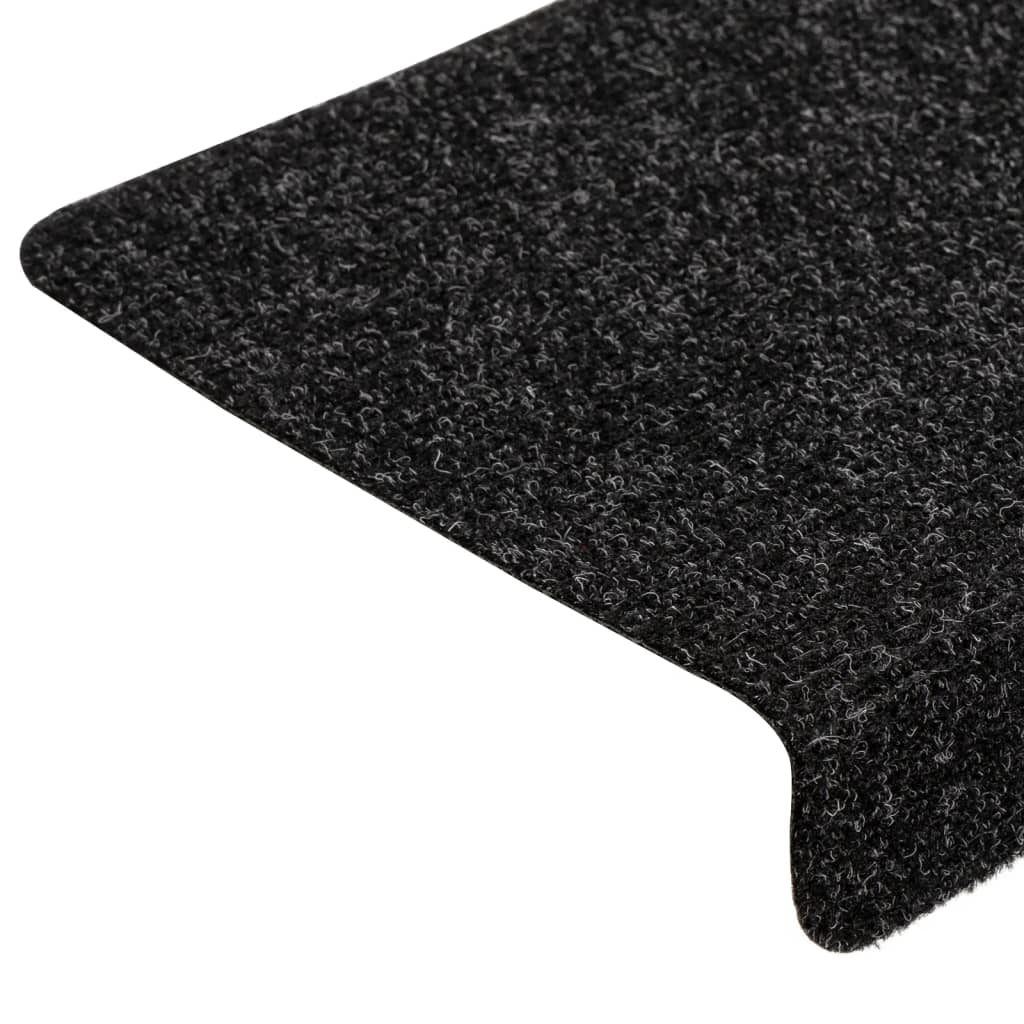 Trapmatten Zelfklevend 15 stuks 65x21x4 cm Zwart Rechthoekige Rand is nu te koop bij PeponiXL, paradijselijk wonen!