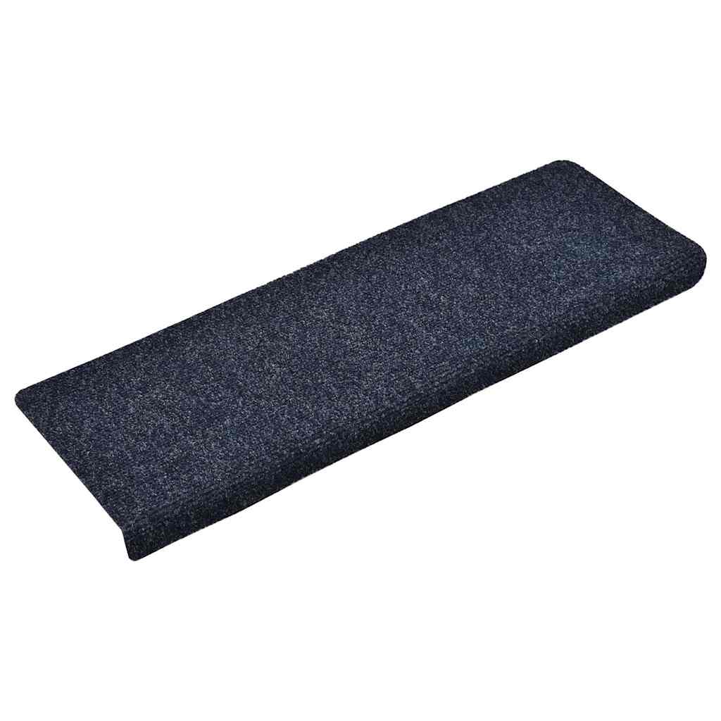 Trapmatten zelfklevend 15 stuks 65x21x4 cm blauw rechthoekige rand is nu te koop bij PeponiXL, paradijselijk wonen!