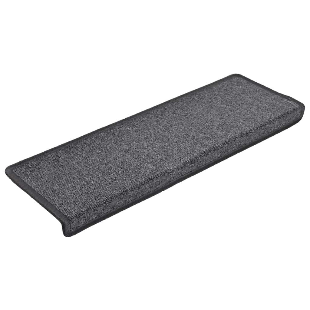 Trapmatten 15 st 65x21x4 cm Donkergrijs Rechthoekige Rand is nu te koop bij PeponiXL, paradijselijk wonen!
