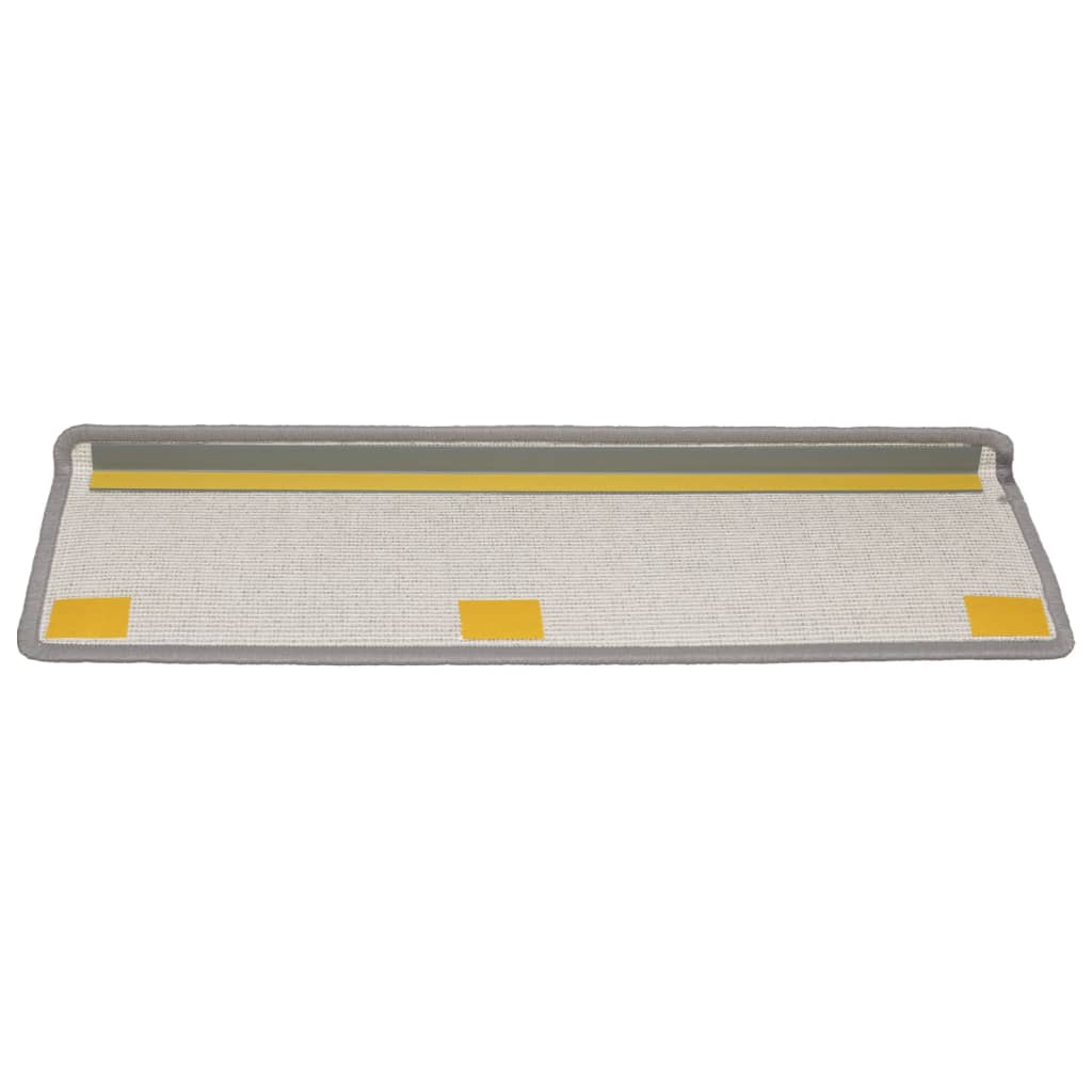 Trapmatten 15 st 65x21x4 cm lichtgrijs met rechthoekige rand is nu te koop bij PeponiXL, paradijselijk wonen!