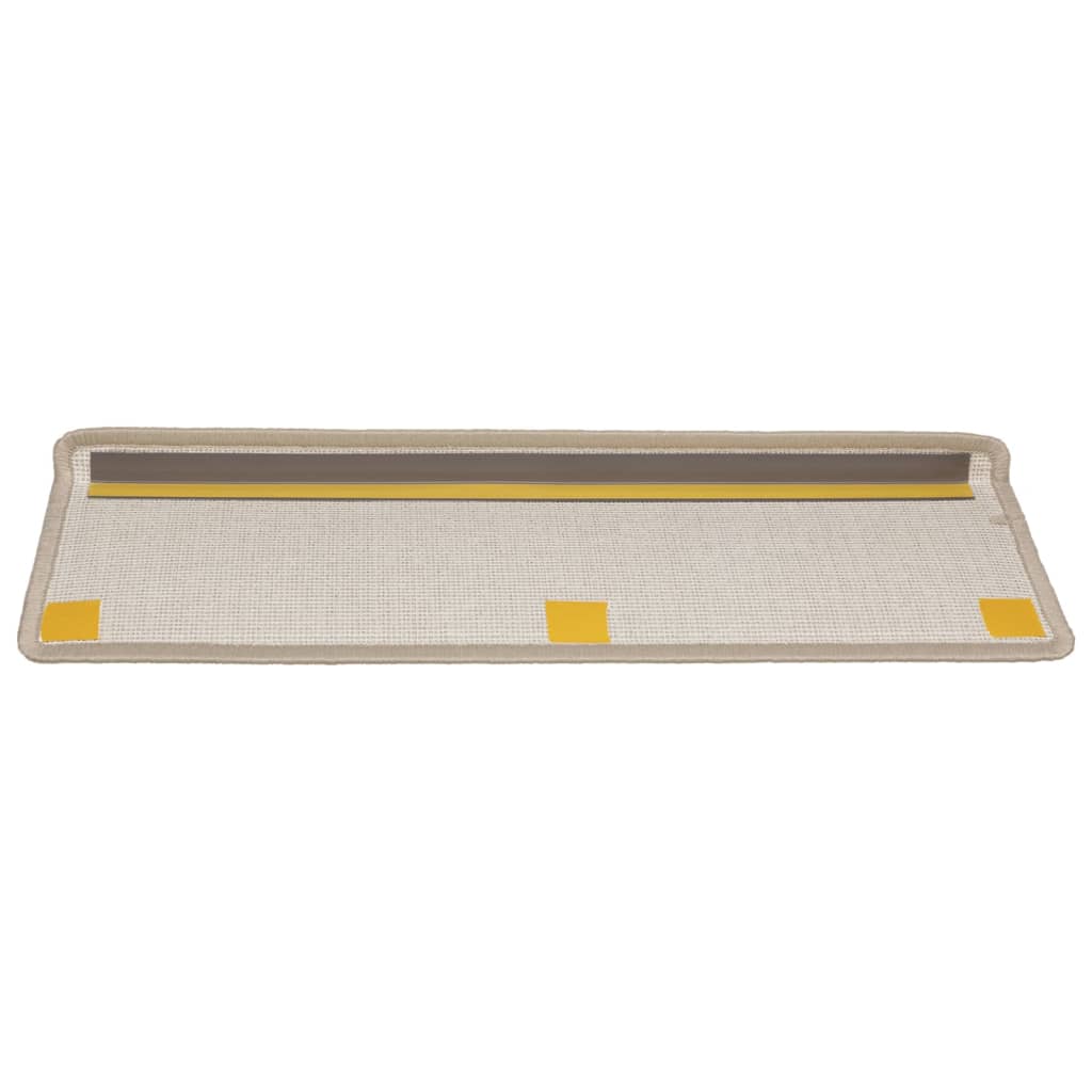 Trapmatten 15 st 65x21x4 cm Taupe Rechthoekige Rand is nu te koop bij PeponiXL, paradijselijk wonen!