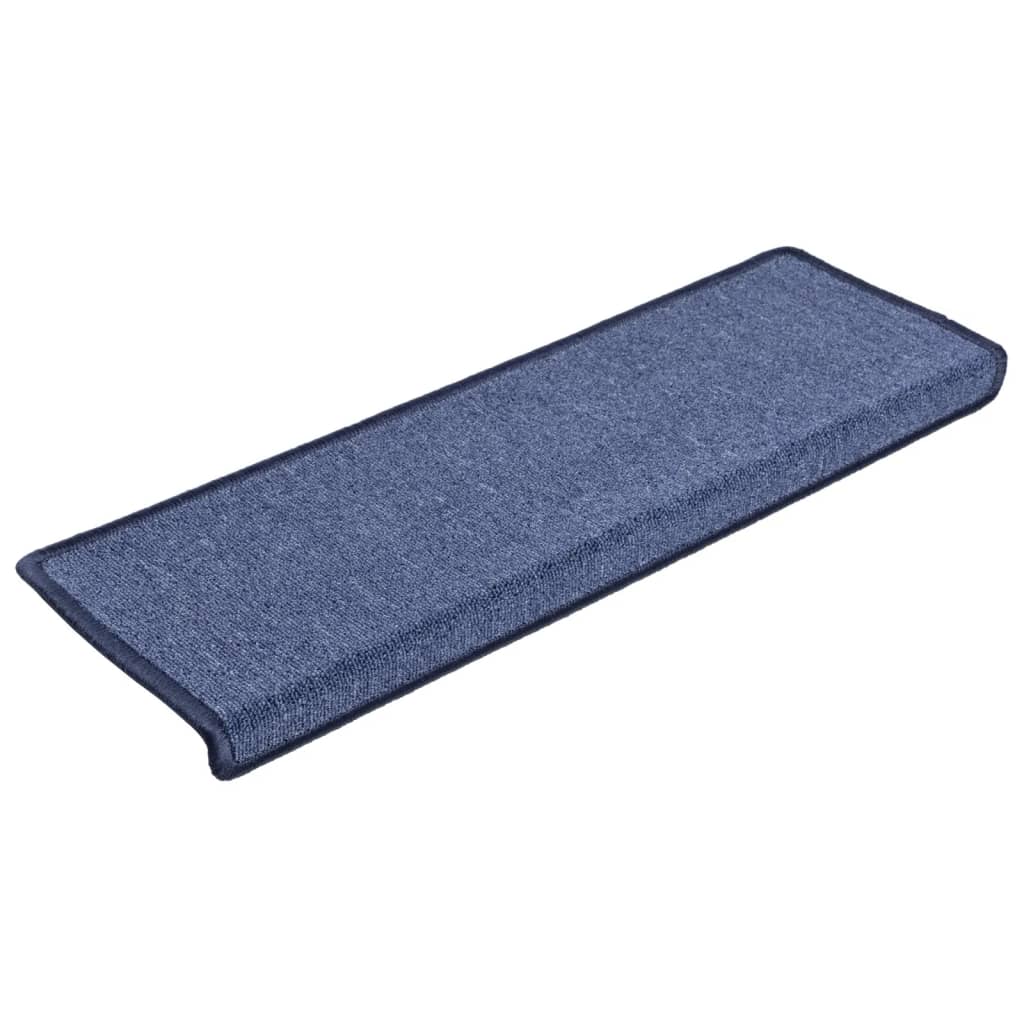 Trapmatten 15 st 65x21x4 cm Blauw Rechthoekige Rand is nu te koop bij PeponiXL, paradijselijk wonen!