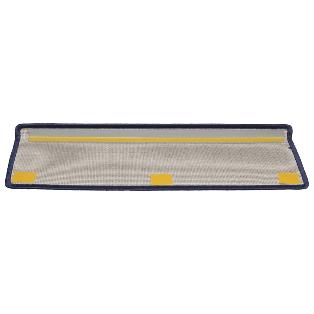 Trapmatten 15 st 65x21x4 cm Blauw Rechthoekige Rand is nu te koop bij PeponiXL, paradijselijk wonen!