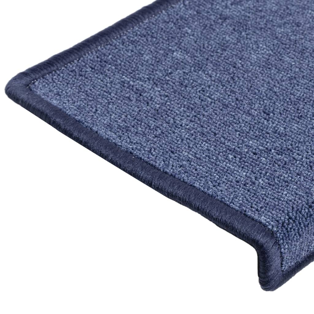 Trapmatten 15 st 65x21x4 cm Blauw Rechthoekige Rand is nu te koop bij PeponiXL, paradijselijk wonen!