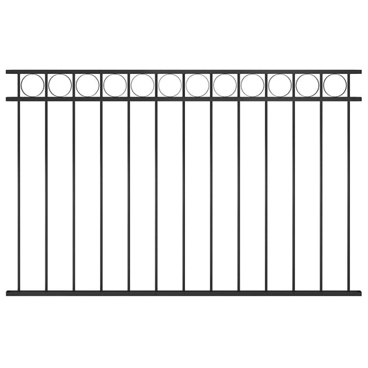 Schuttingpaneel Assen staal 1,7x1 m zwart is nu te koop bij PeponiXL, paradijselijk wonen!