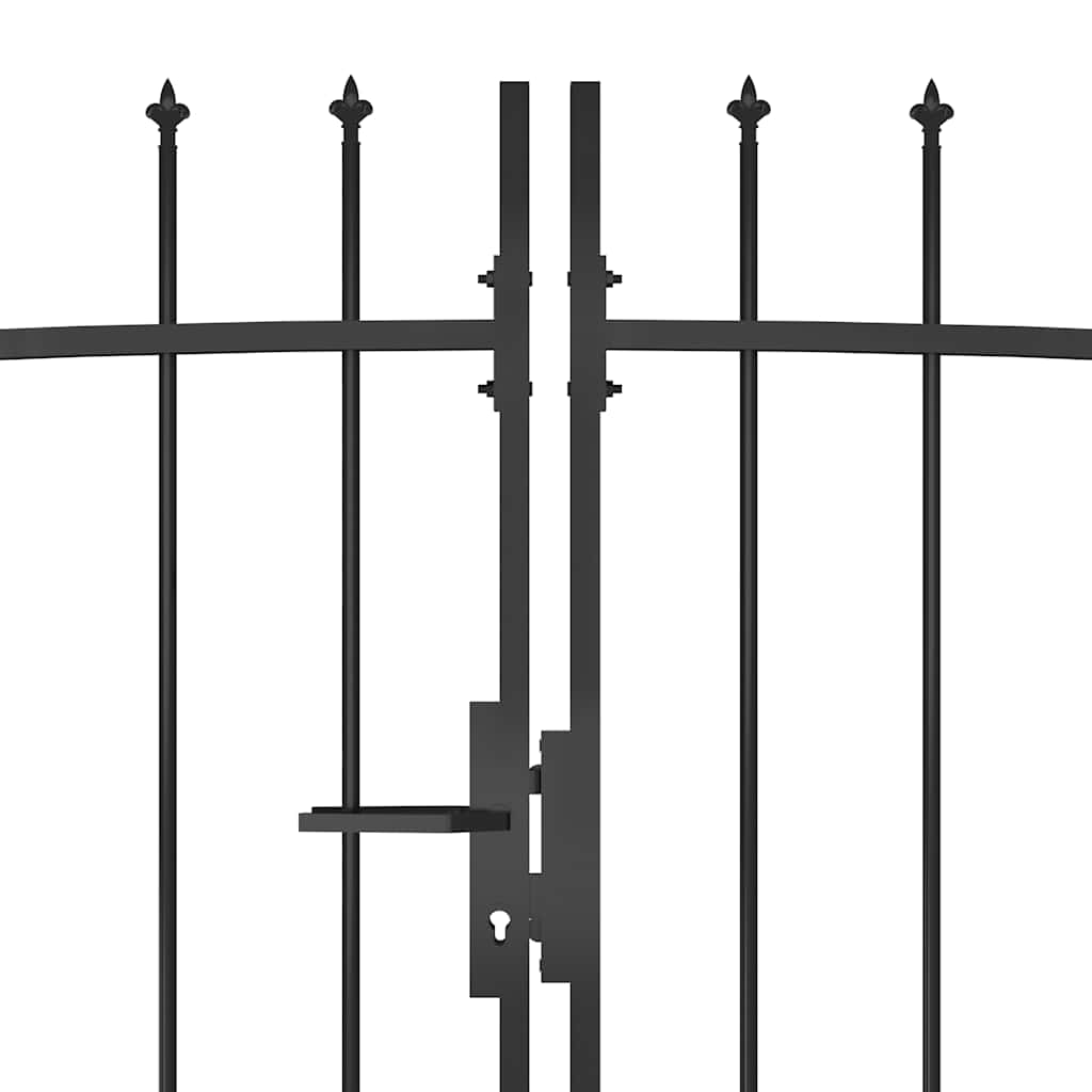 Tuinhekpoort Woerden met speerpunt 5x1,75 m zwart is nu te koop bij PeponiXL, paradijselijk wonen!