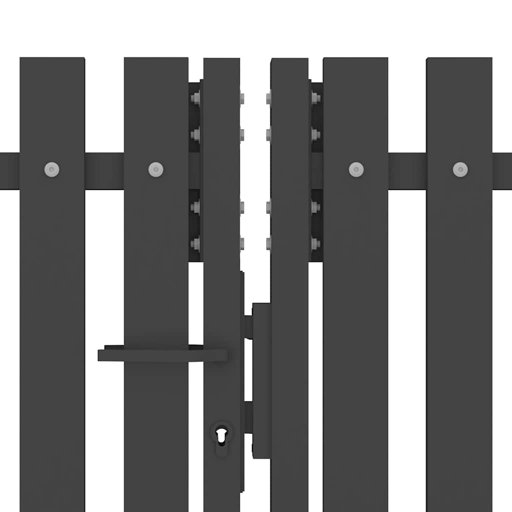 Tuinhekpoort staal 400x100 cm antraciet is nu te koop bij PeponiXL, paradijselijk wonen!